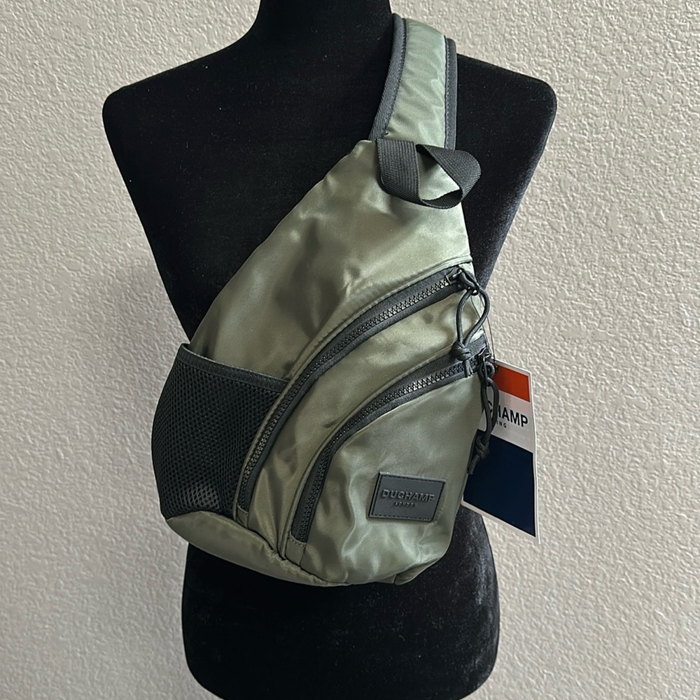 Duchamp Olive Green Crossbody Sling Bag